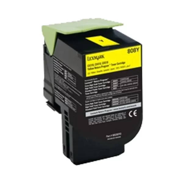 LEXMARK 808K YELLOW CARTRIDGE